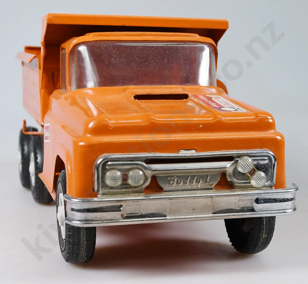 BUDDY L STEEL SPRING SUSPENSION DUMP TRUCK WITH BOX Image 1++