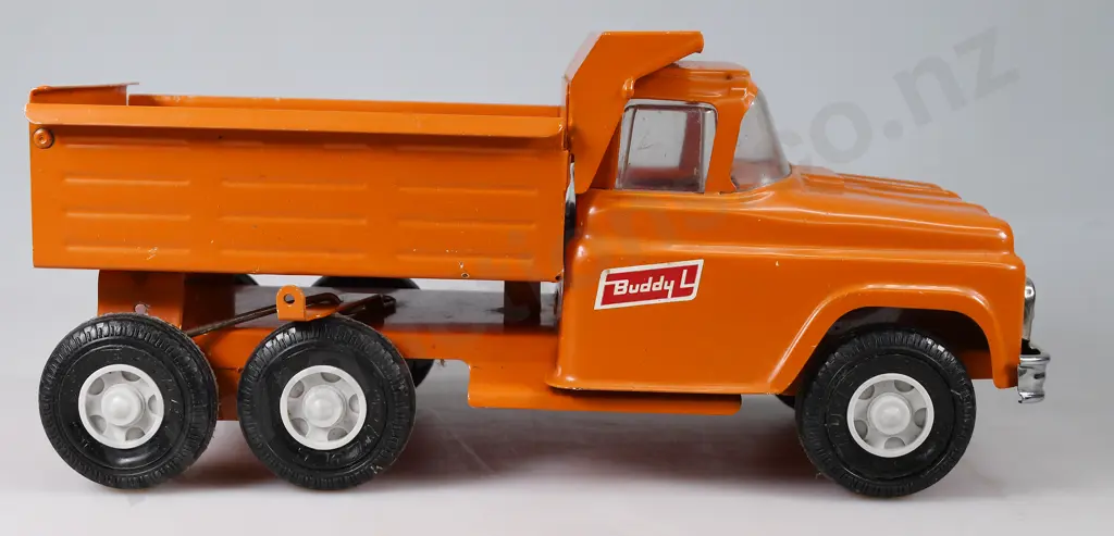BUDDY L STEEL SPRING SUSPENSION DUMP TRUCK WITH BOX Image 1++