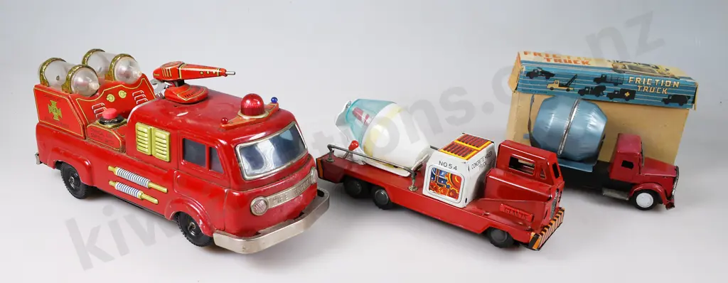JAPANESE CHEMICAL FIRE TRUCK & 2 CONCRETE TRUCKS Image 1++
