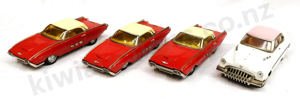TIN TOY FORD THUNDERBIRDS & BUICK Image 1++