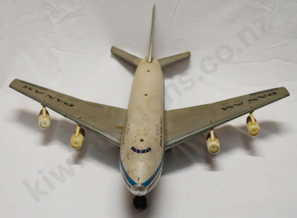 PAN AM 747 TIN MODEL PLANE, VERY LARGE Image 1++