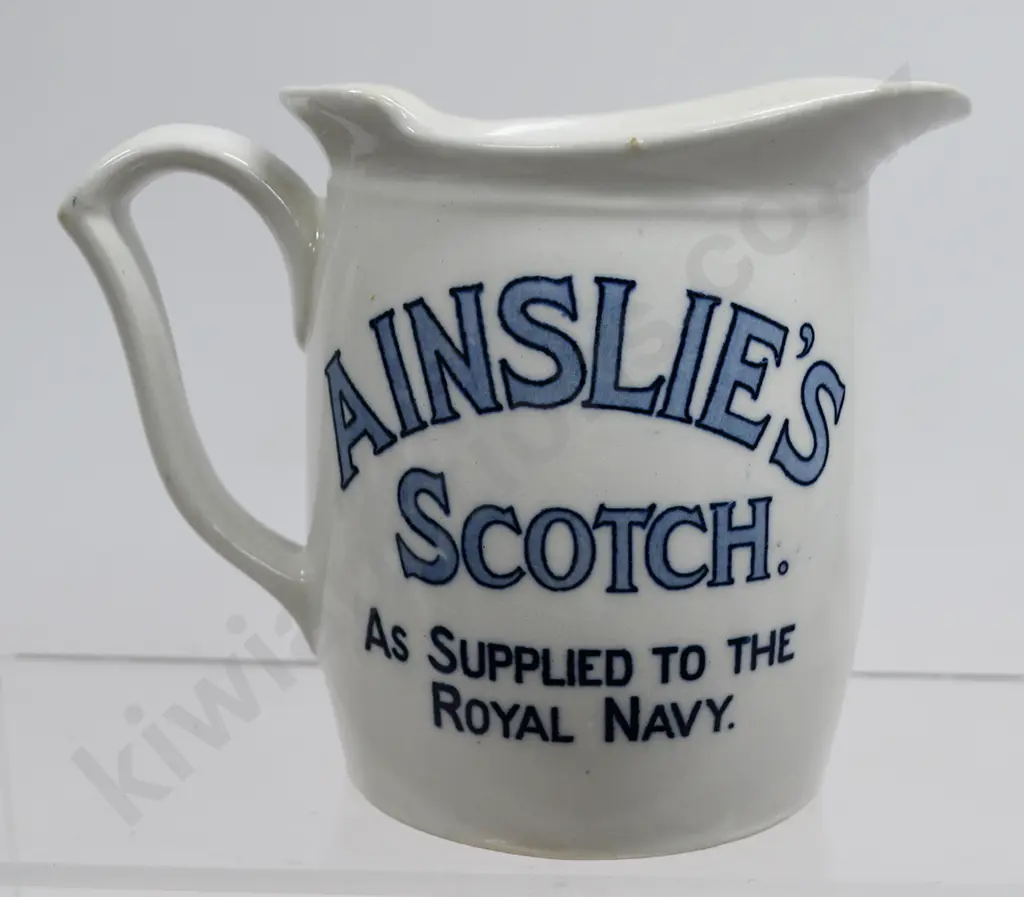 AINSLIE'S SUBMARINE SCOTCH  ADVERTISING WATER JUG Image 1++