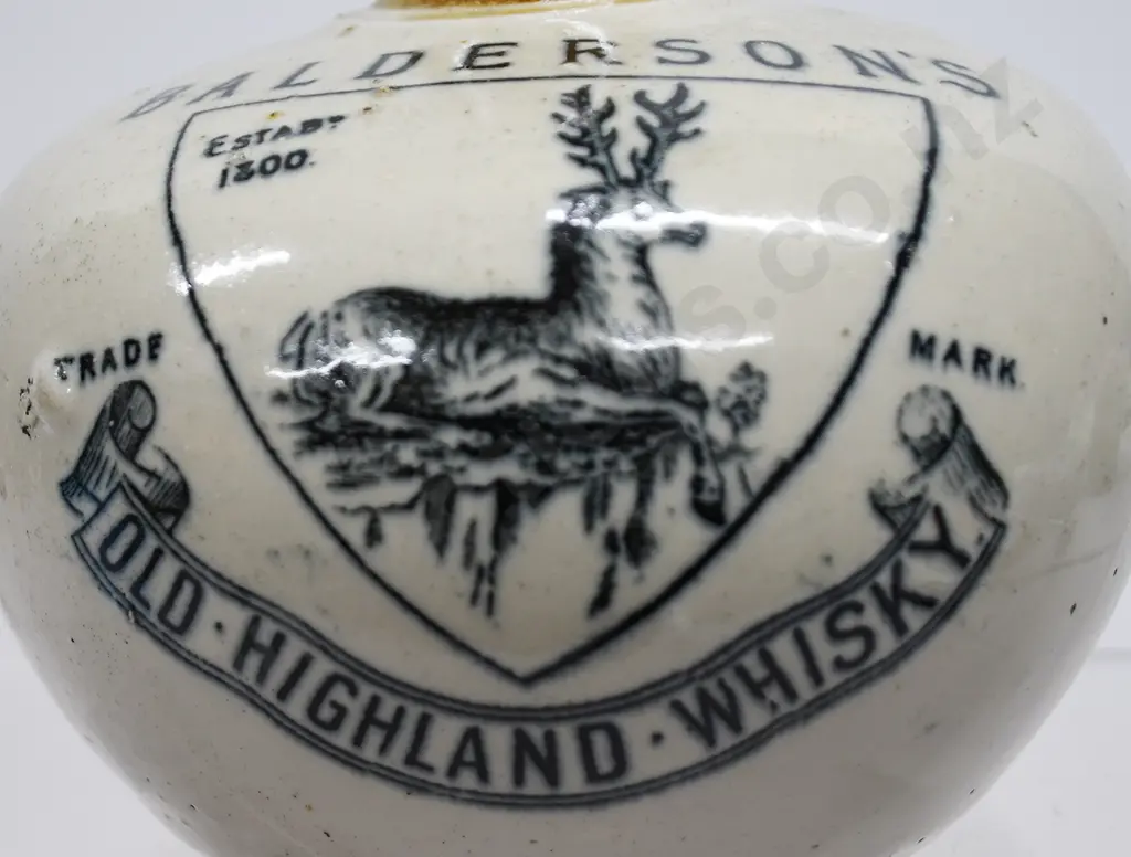 BALDERSON’S STONEWARE WHISKY JUG Image 1++
