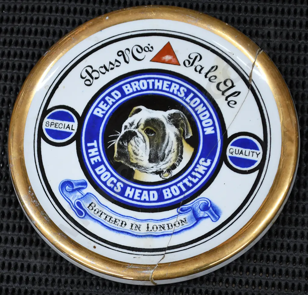BASS PALE ALE CERAMIC ADVERTISING COASTERS Image 1++