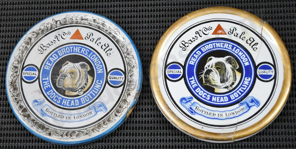 BASS PALE ALE CERAMIC ADVERTISING COASTERS Image 1++
