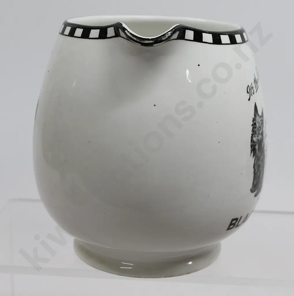 BUCHANAN’S BLACK & WHITE WHISKY ADVERTISING WATER JUG Image 1++