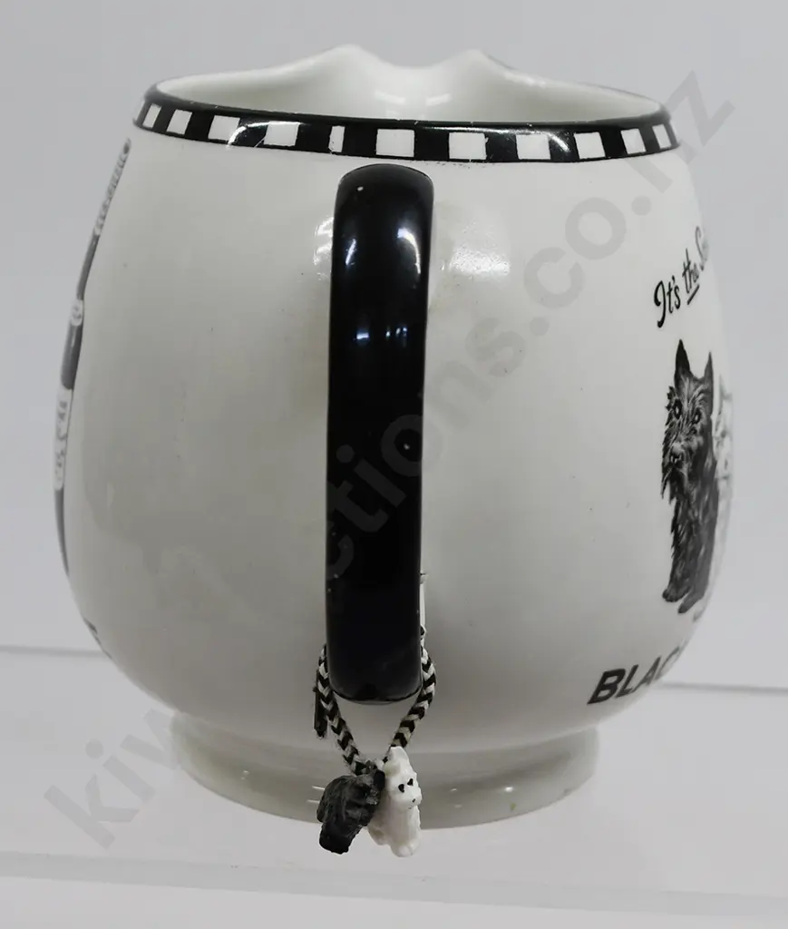BUCHANAN’S BLACK & WHITE WHISKY ADVERTISING WATER JUG Image 1++