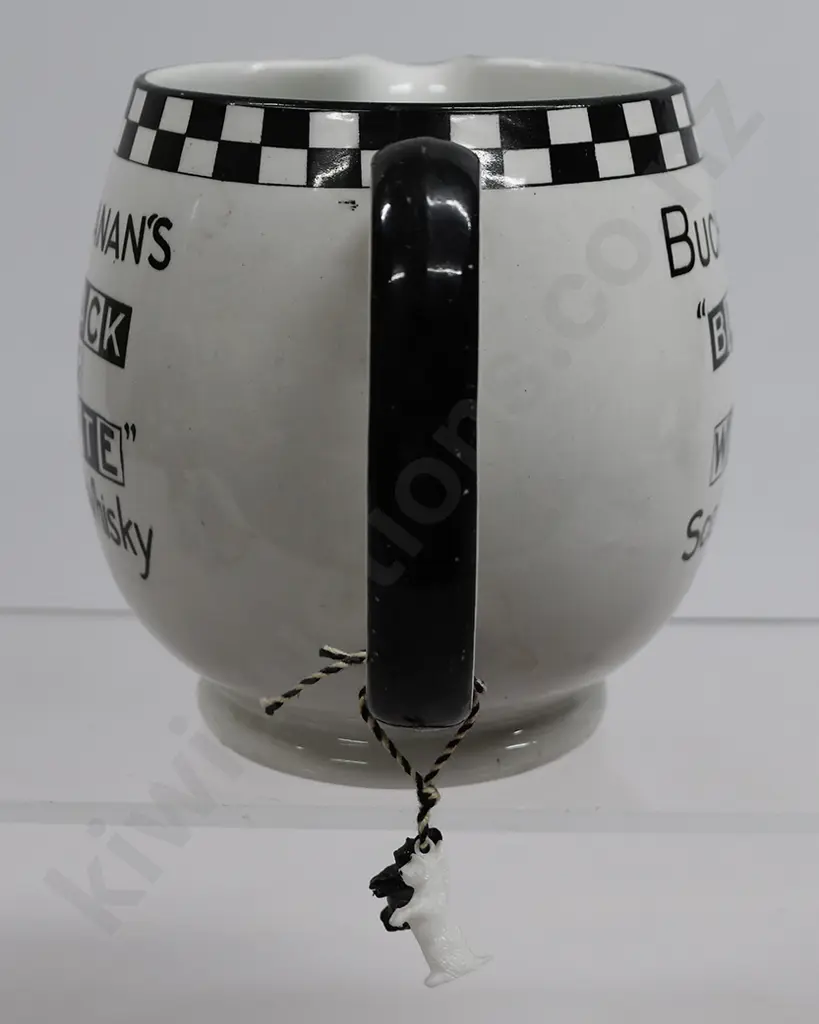 BUCHANAN’S BLACK & WHITE WHISKY ADVERTISING WATER JUG Image 1++
