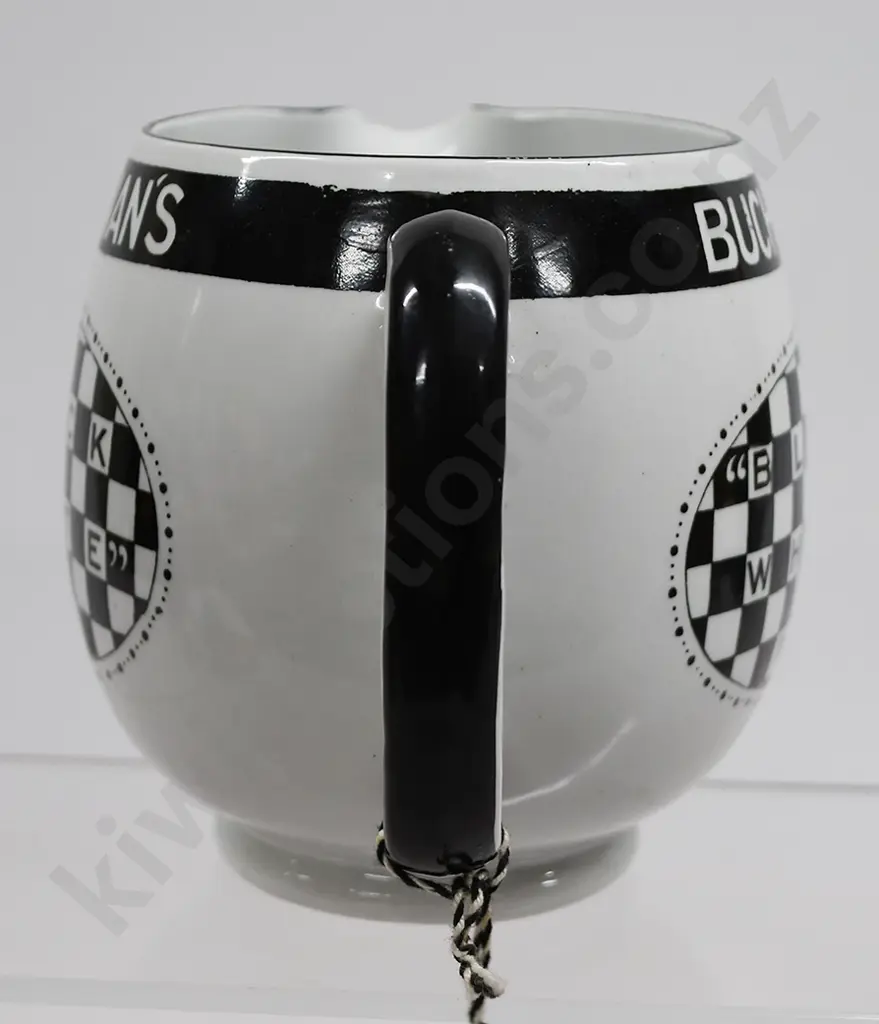 BUCHANAN’S BLACK & WHITE WHISKY ADVERTISING WATER JUG Image 1++