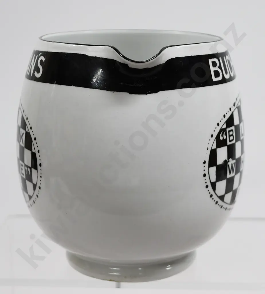 BUCHANAN’S BLACK & WHITE WHISKY ADVERTISING WATER JUG Image 1++