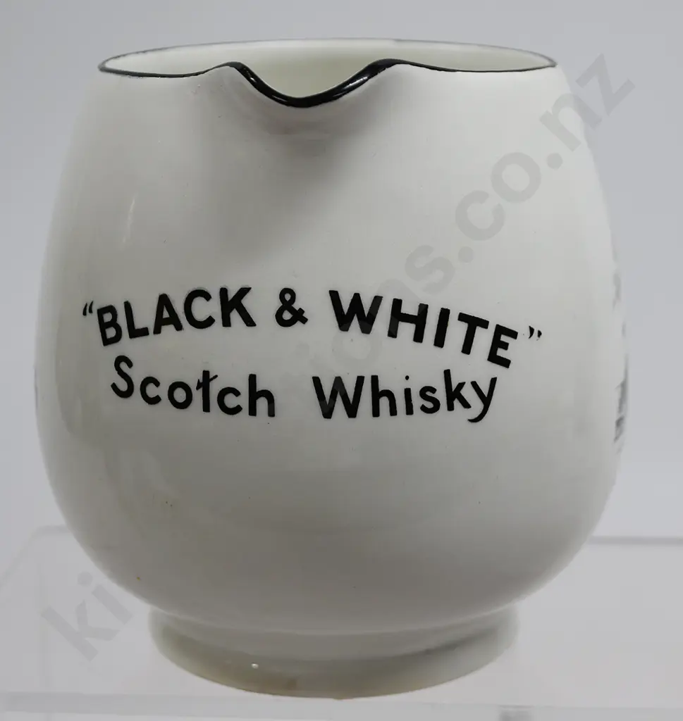 BUCHANAN’S BLACK & WHITE WHISKY NZ CENTENNIAL EXHIBITION WATER JUG Image 1++