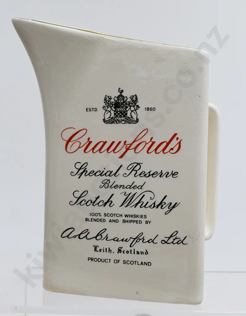 CRAWFORD'S SCOTCH WHISKY  ADVERTISING WATER JUG Image 1++