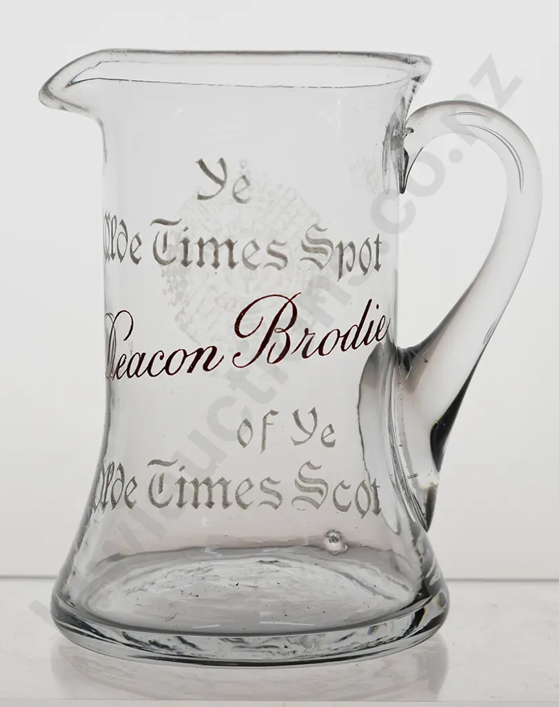 DEACON BRODIE GLASS WATER JUG Image 1++