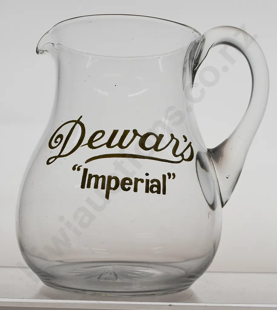 DEWARS IMPERIAL GLASS ADVERTISING WATER JUG Image 1++