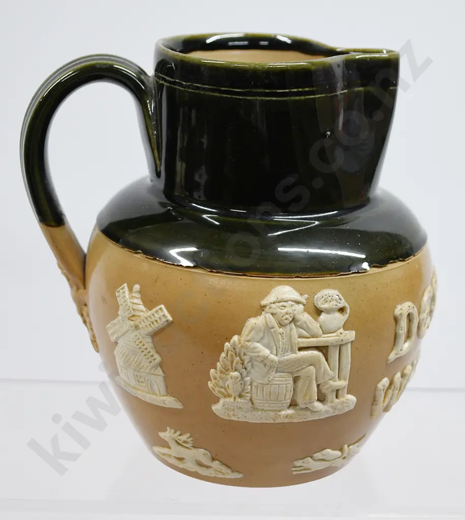 DEWAR'S WHISKY STONEWARE WHISKY WATER JUG Image 1++