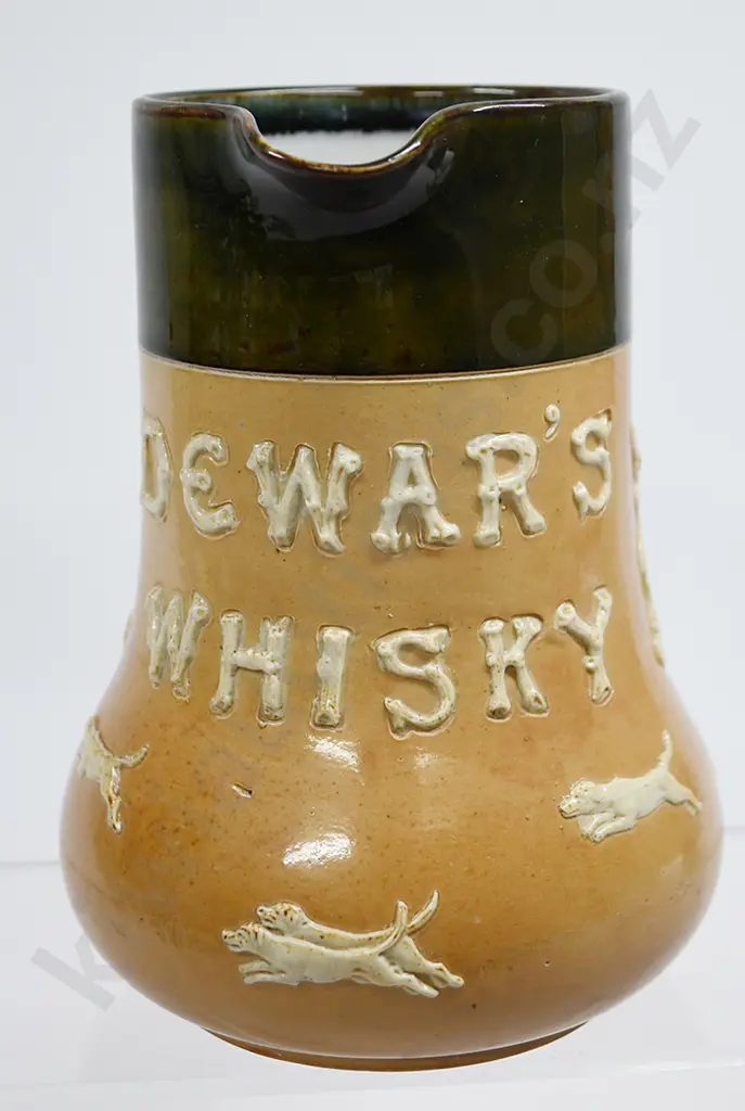 DEWAR'S WHISKY STONEWARE WHISKY WATER JUG Image 1++