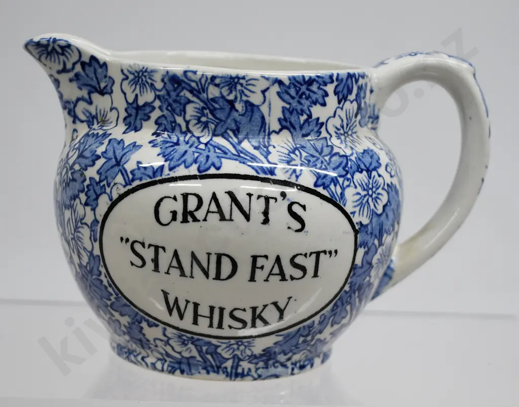 GRANT'S "STAND FAST" WHISKY ADVERTISING WATER JUG Image 1++