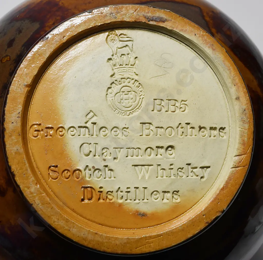 GREENLEES CLAYMORE INDIAN WHISKY JUG Image 1++