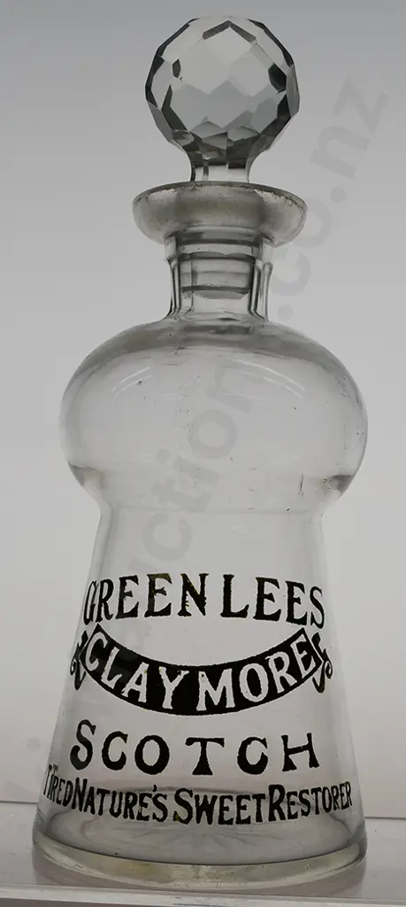 GREENLEES CLAYMORE WHISKY GLASS DECANTER Image 1++
