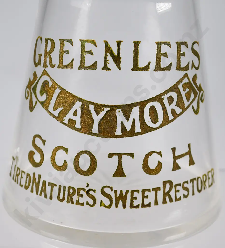 GREENLEES CLAYMORE WHISKY GLASS DECANTER Image 1++
