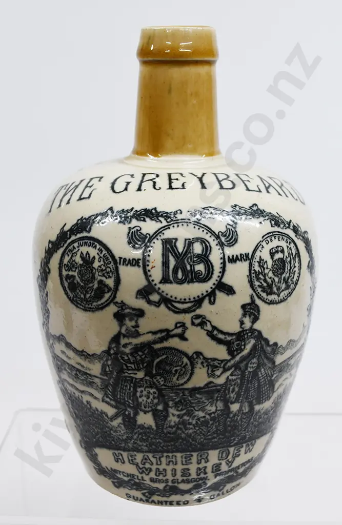 THE GREYBEARD STONEWARE WHISKY JUG Image 1++