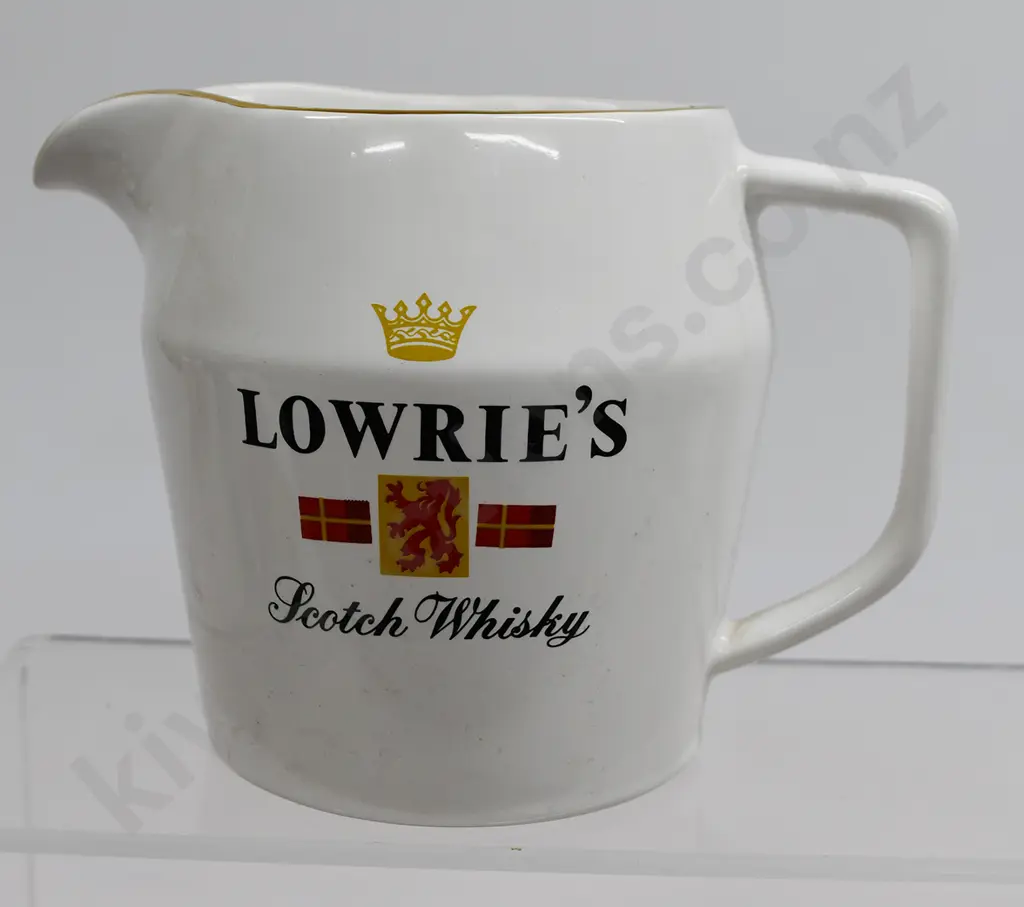 LOWRIE SCOTCH WHISKY ADVERTISING WATER JUG Image 1++