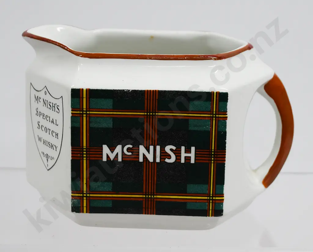 McNISH WHISKY ADVERTISING WATER JUG Image 1++
