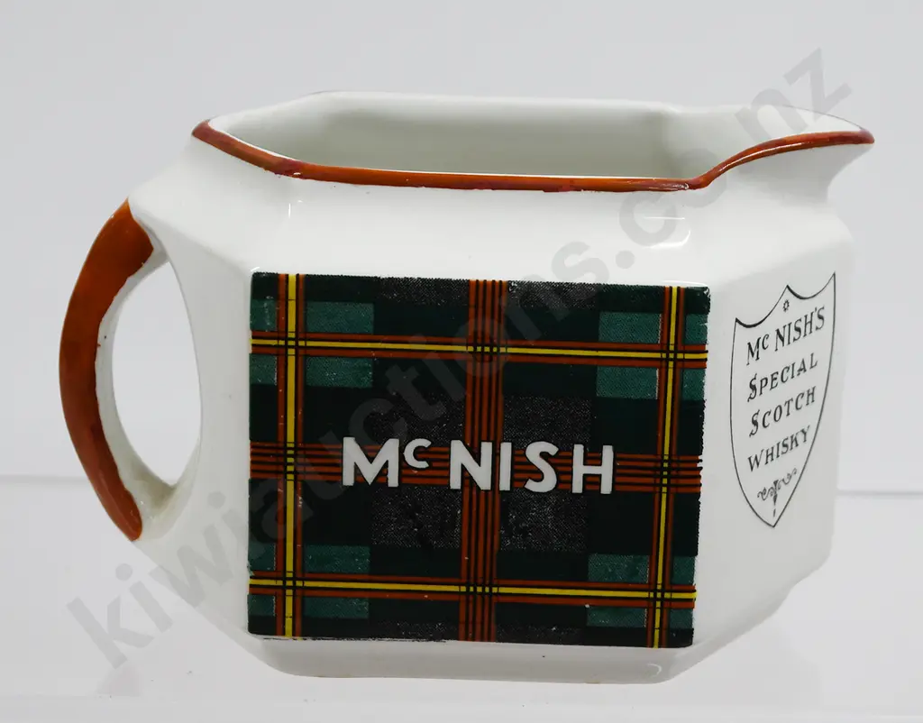 McNISH WHISKY ADVERTISING WATER JUG Image 1++