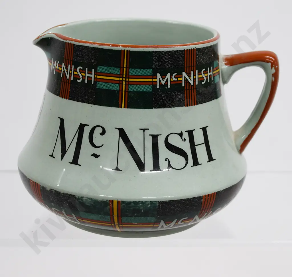 McNISH WHISKY ADVERTISING WATER JUG Image 1++