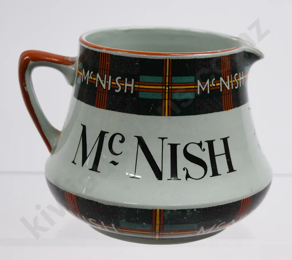 McNISH WHISKY ADVERTISING WATER JUG Image 1++