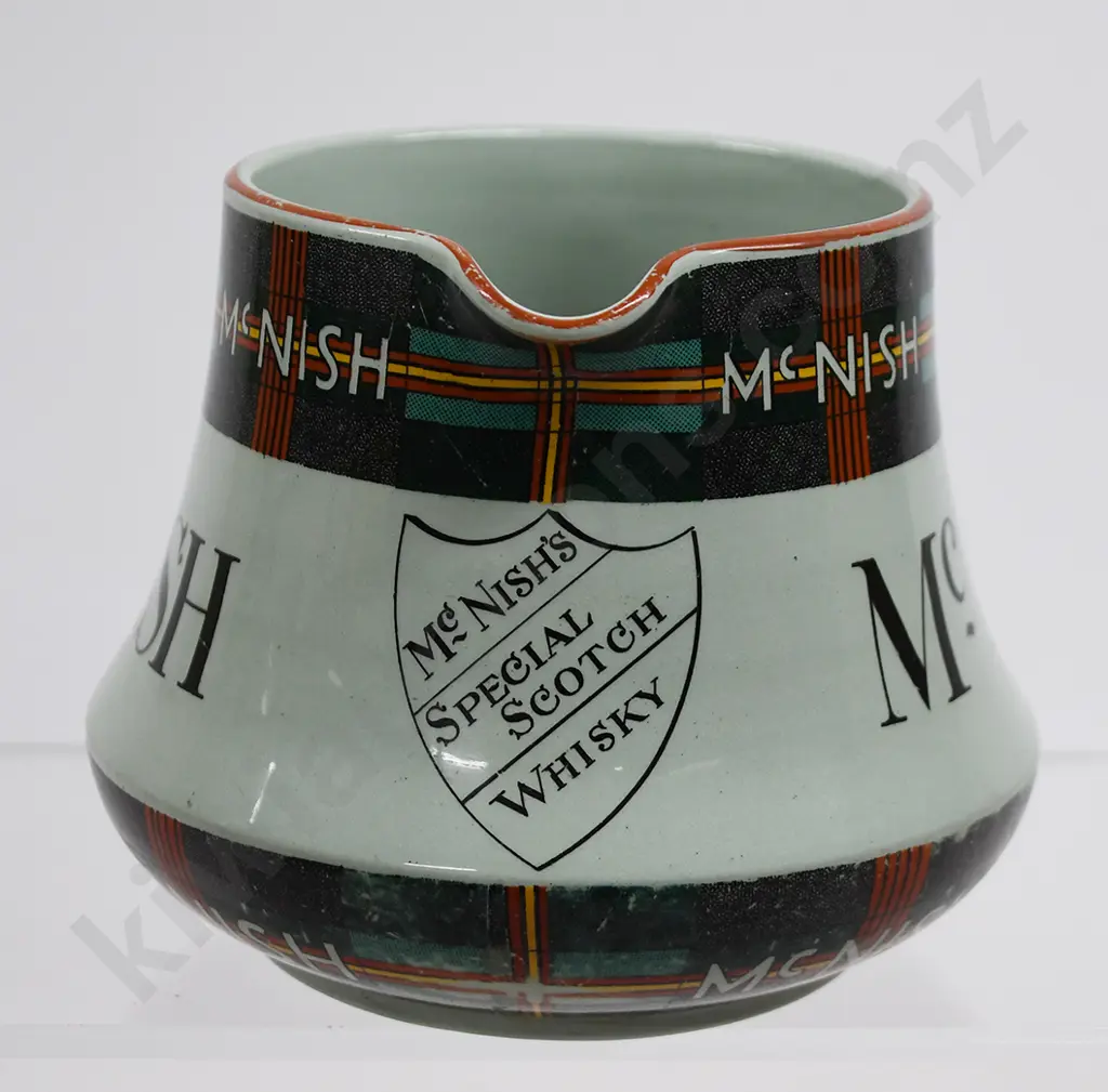 McNISH WHISKY ADVERTISING WATER JUG Image 1++