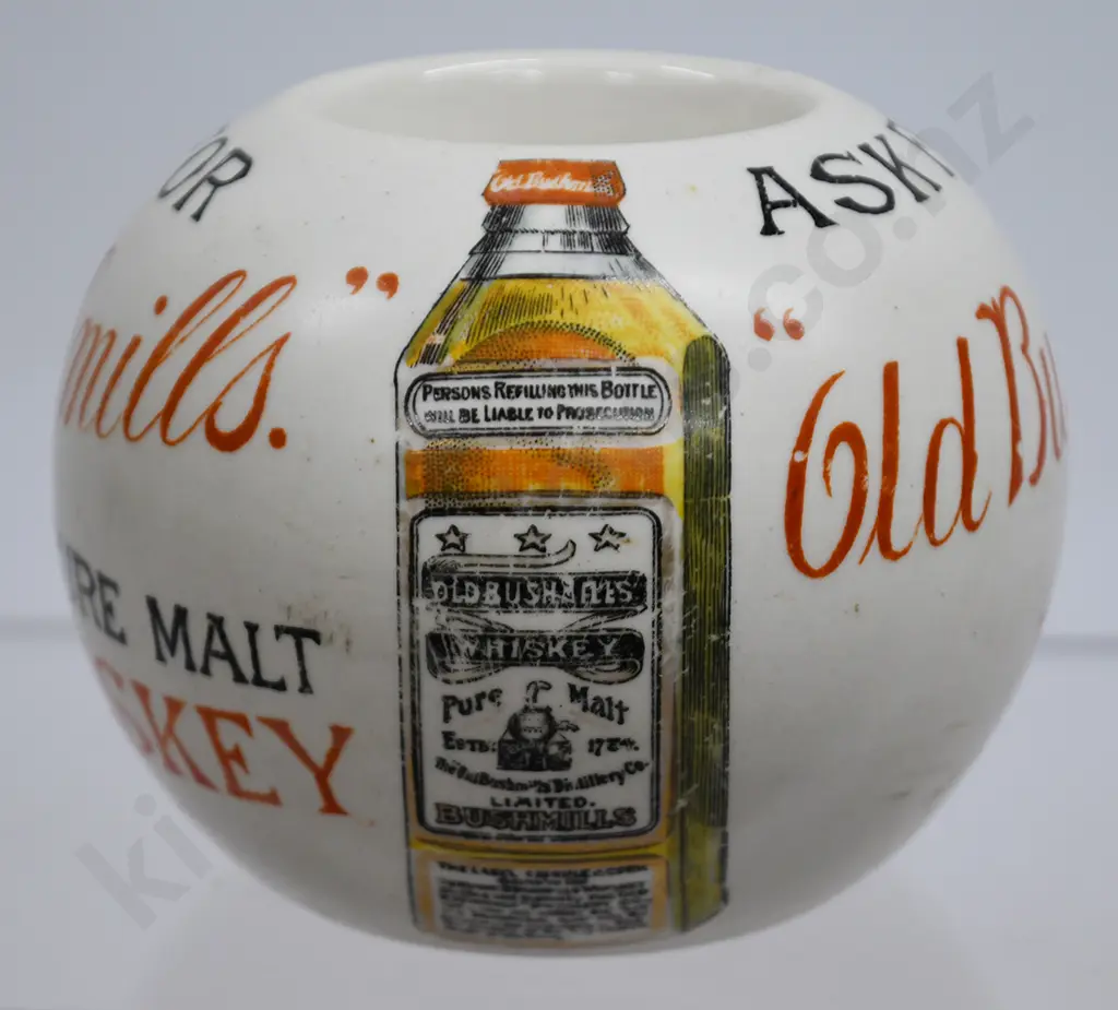 OLD BUSHMILLS MALT WHISKEY ADVERTISING VESTA HOLDER Image 1++