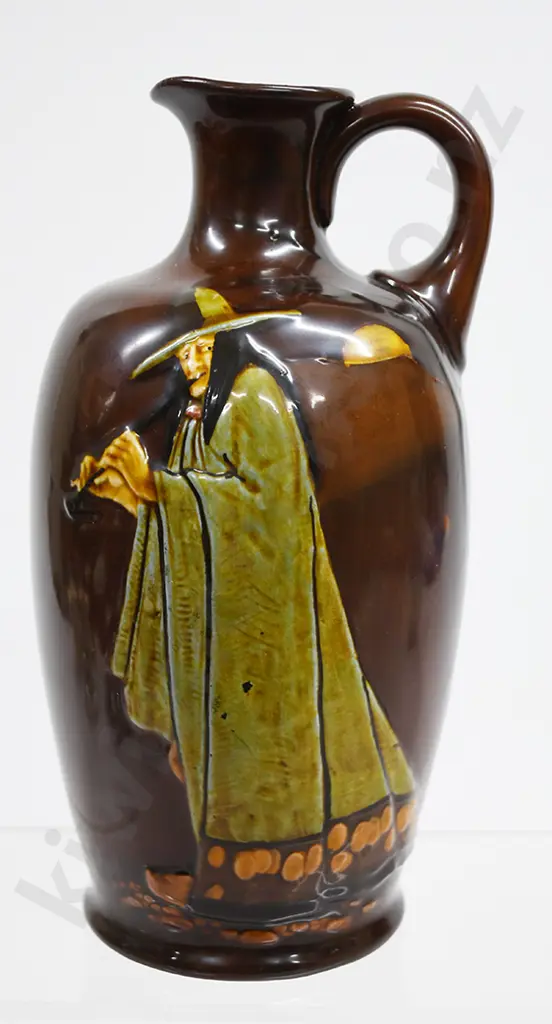 ROYAL DOULTON KINGSWARE PIED PIER FLASK Image 1++