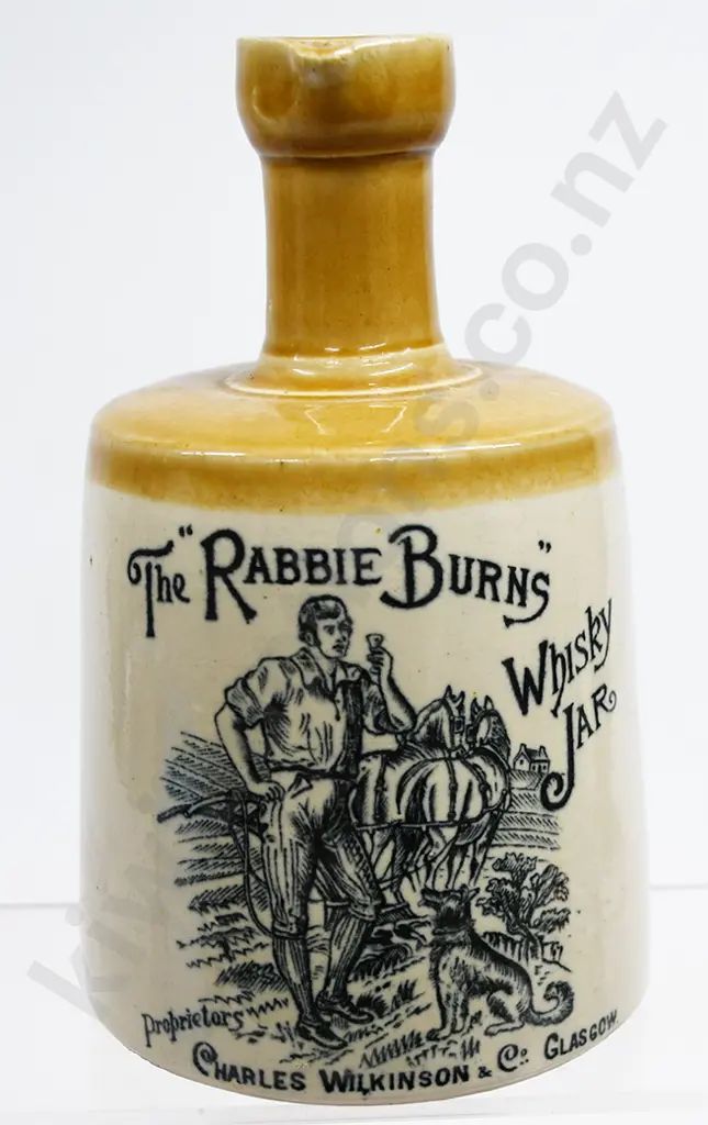 RABBIE BURNS STONEWARE WHISKY JUG Image 1++
