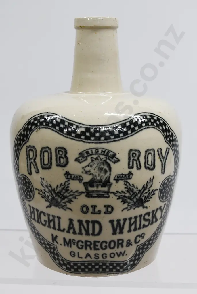 ROB ROY STONEWARE WHISKY JUG Image 1++
