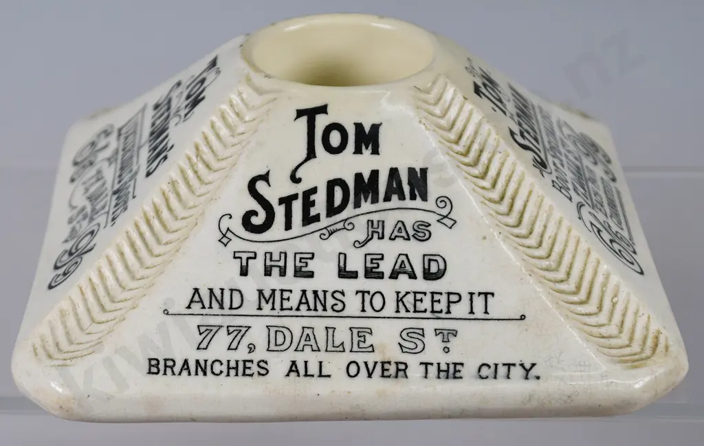 TOM STEDMAN'S LUXURIOUS BOOTS MATCH STRIKER/VESTA HOLDER Image 1++