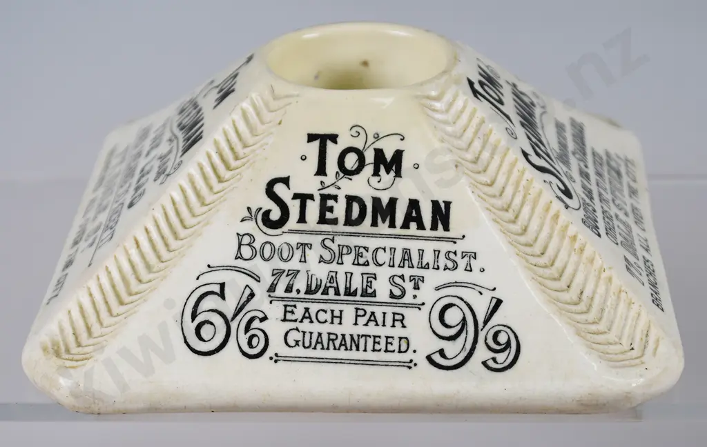 TOM STEDMAN'S LUXURIOUS BOOTS MATCH STRIKER/VESTA HOLDER Image 1++