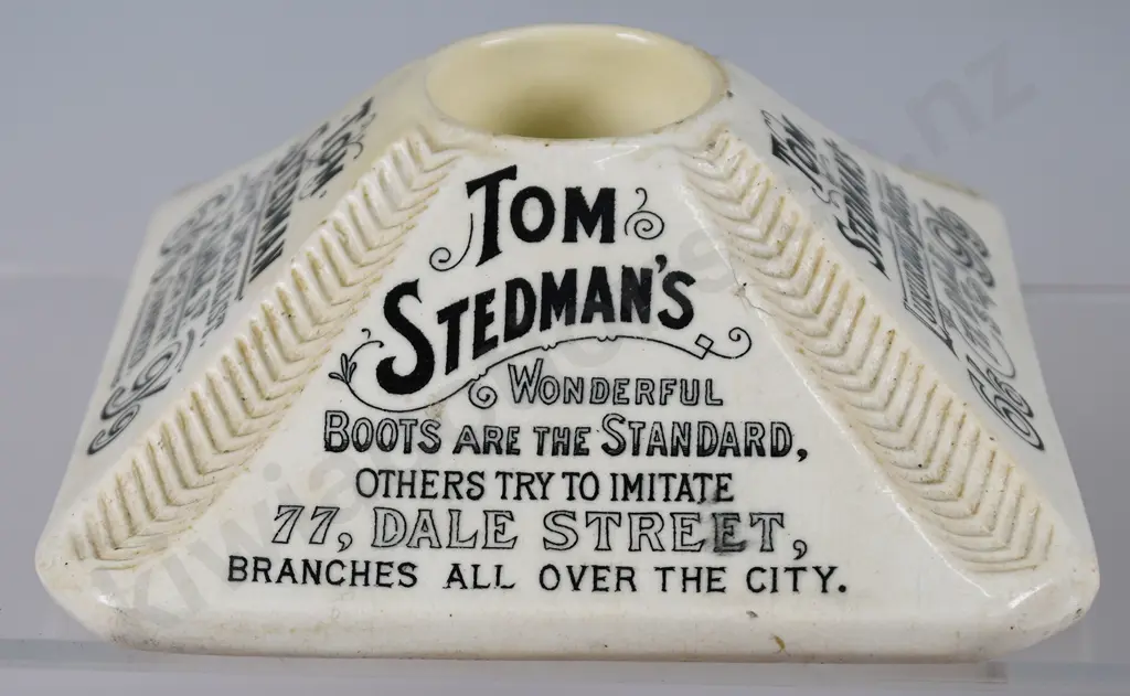 TOM STEDMAN'S LUXURIOUS BOOTS MATCH STRIKER/VESTA HOLDER Image 1++