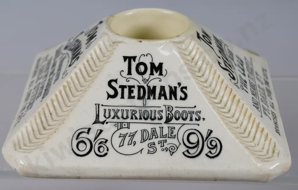 TOM STEDMAN'S LUXURIOUS BOOTS MATCH STRIKER/VESTA HOLDER Image 1++