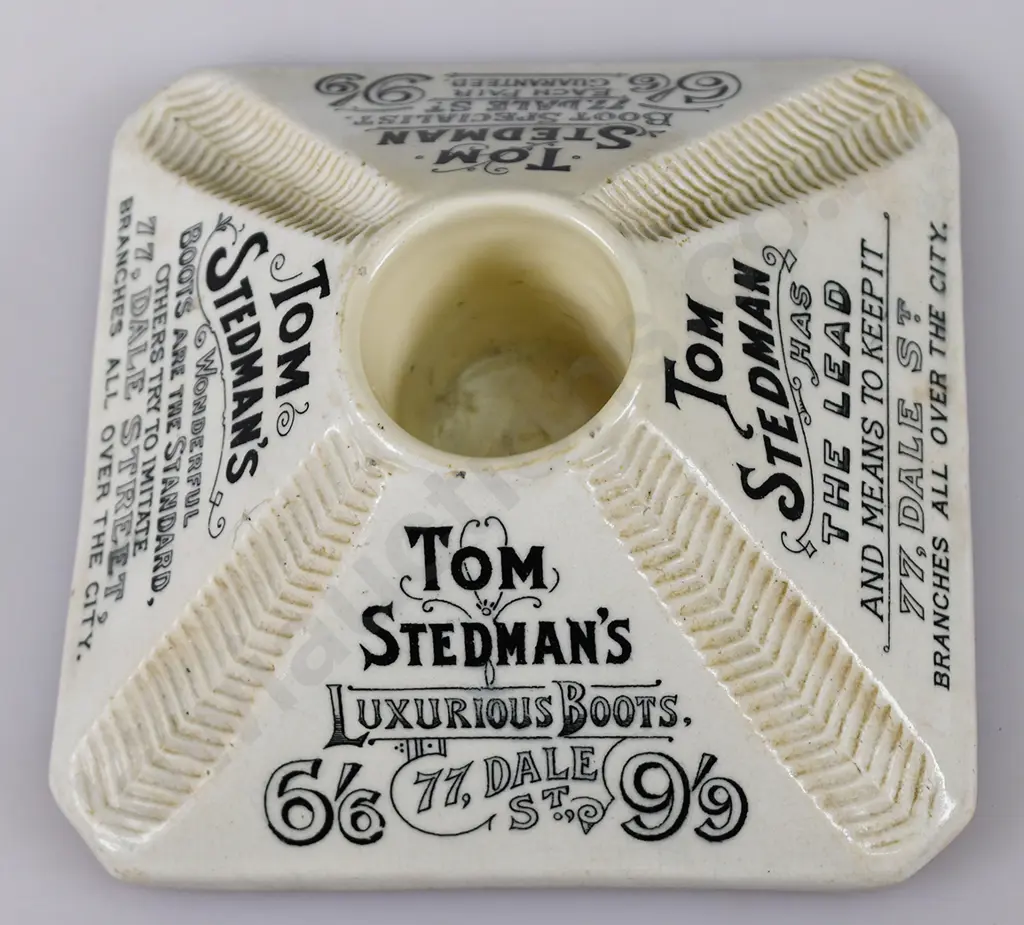 TOM STEDMAN'S LUXURIOUS BOOTS MATCH STRIKER/VESTA HOLDER Image 1++