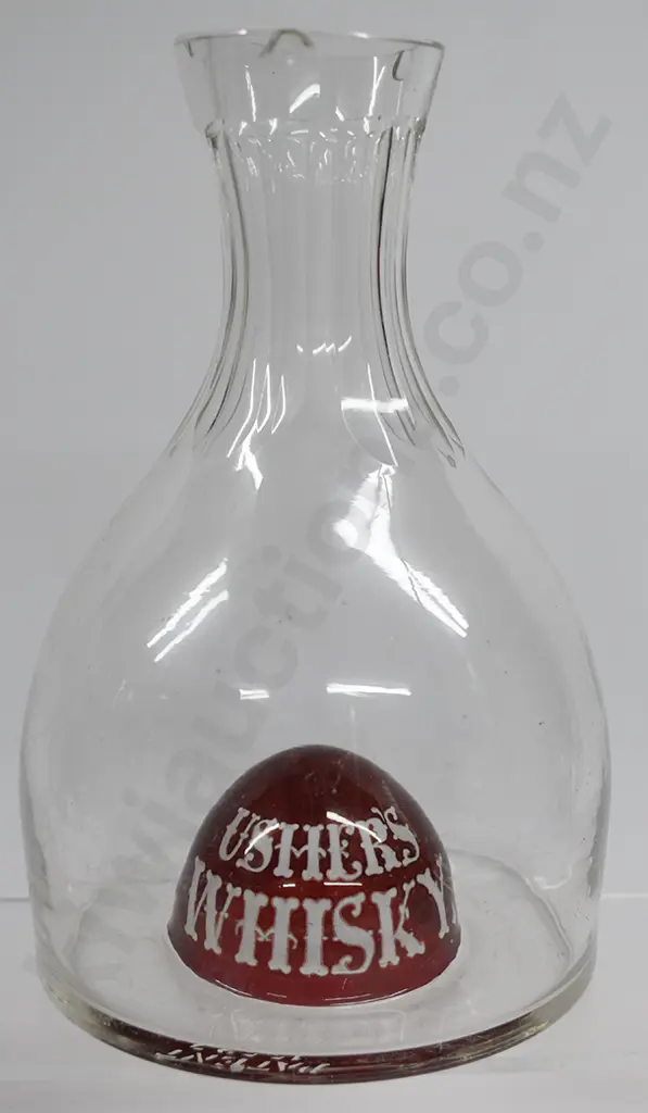 USHERS WHISKY ADVERTISING CARAFE Image 1++