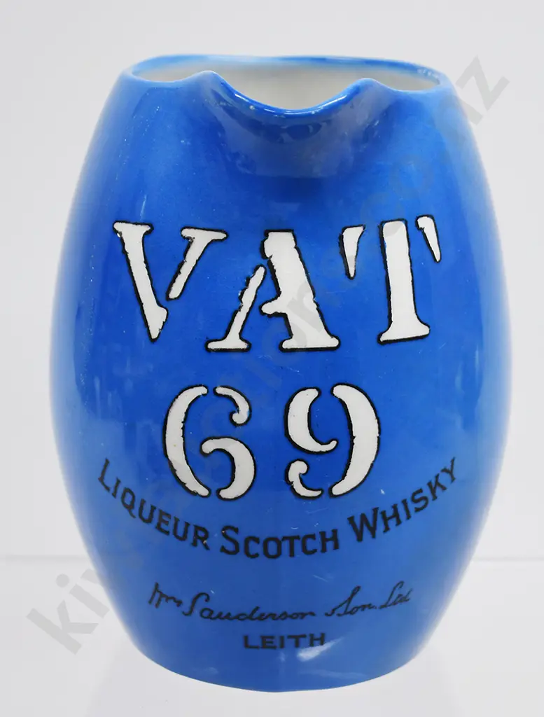 VAT 69 WHISKY ADVERTISING WATER JUG Image 1++