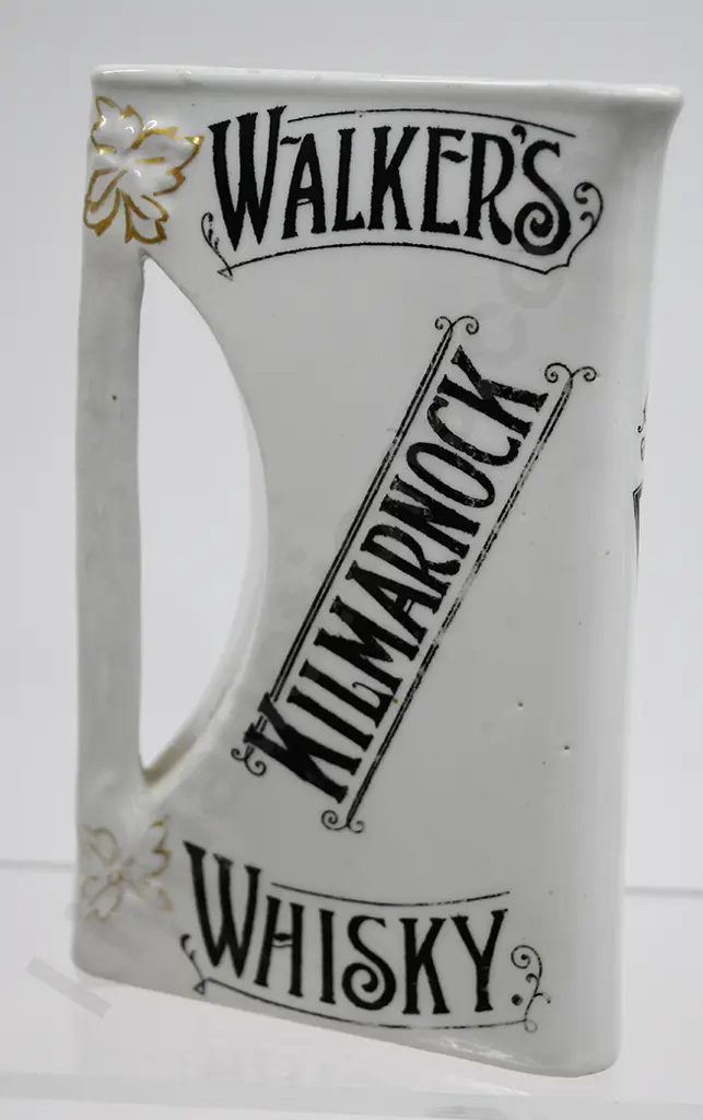 WALKER'S KILMARNOCK WHISKY ADVERTISING WATER JUG Image 1++