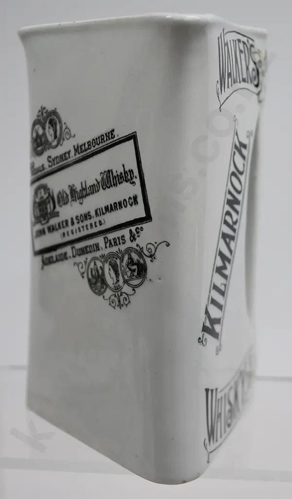 WALKER'S KILMARNOCK WHISKY ADVERTISING WATER JUG Image 1++