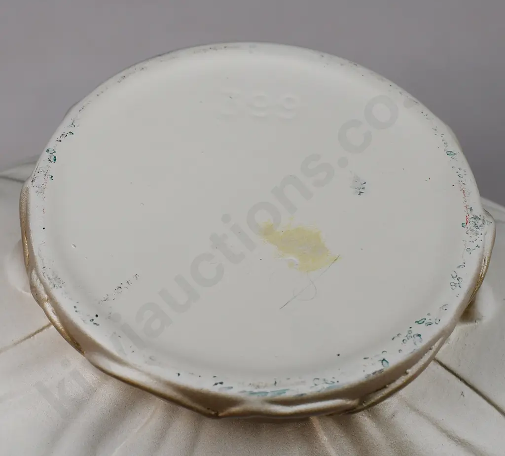 CROWN LYNN WHITE POTTERY MANTLE VASES Image 1++