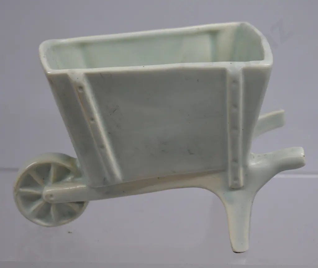 CROWN LYNN  WHEELBARROW MINT GREEN Image 1++