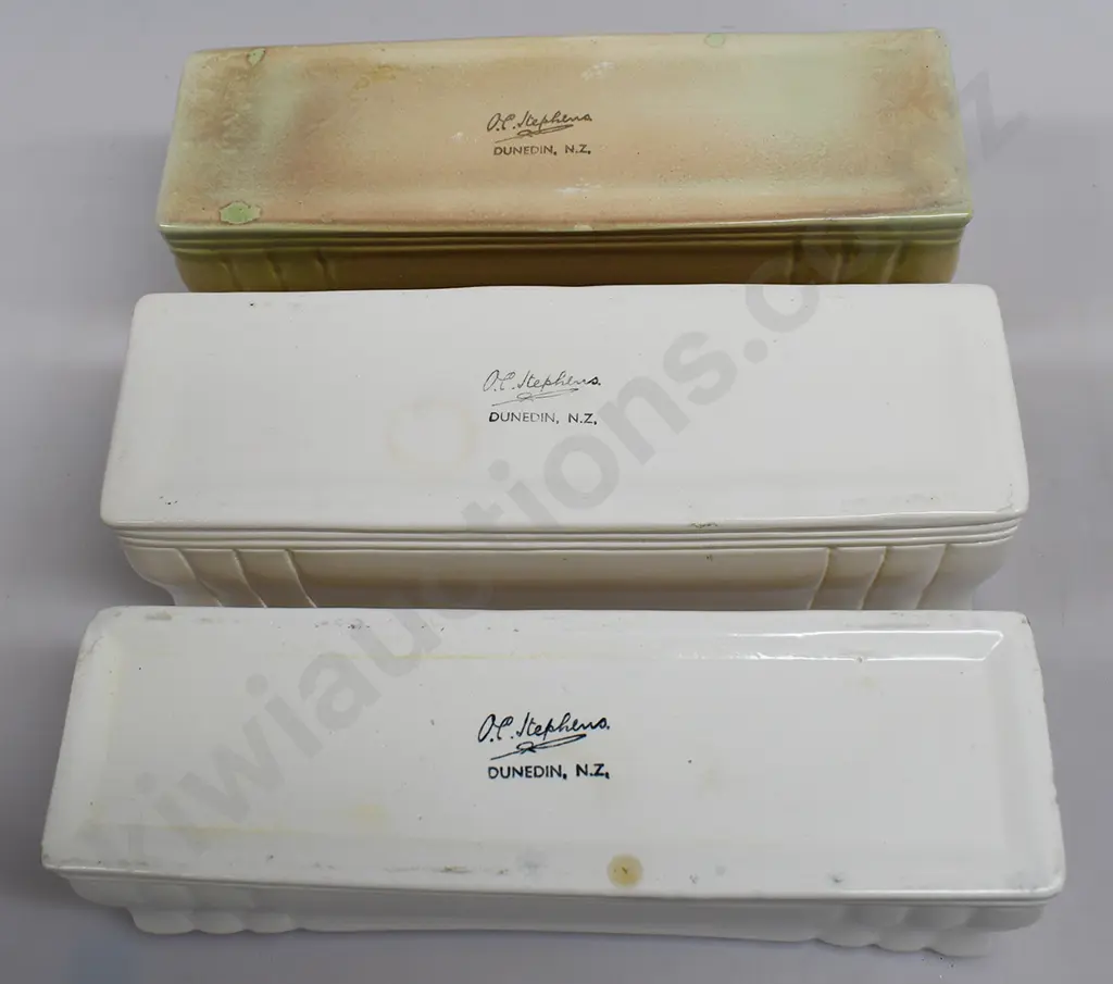 O C STEPHENS DUNEDIN TROUGH VASES Image 1++