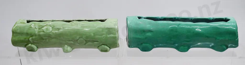 O C STEPHENS DUNEDIN LOG TROUGH VASES Image 1++