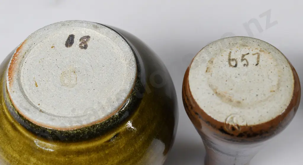 O C STEPHENS DUNEDIN STONEWARE VASES, DISHES Image 1++