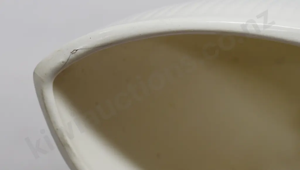 CROWN LYNN WHITE POTTERY MANTLE VASES Image 1++